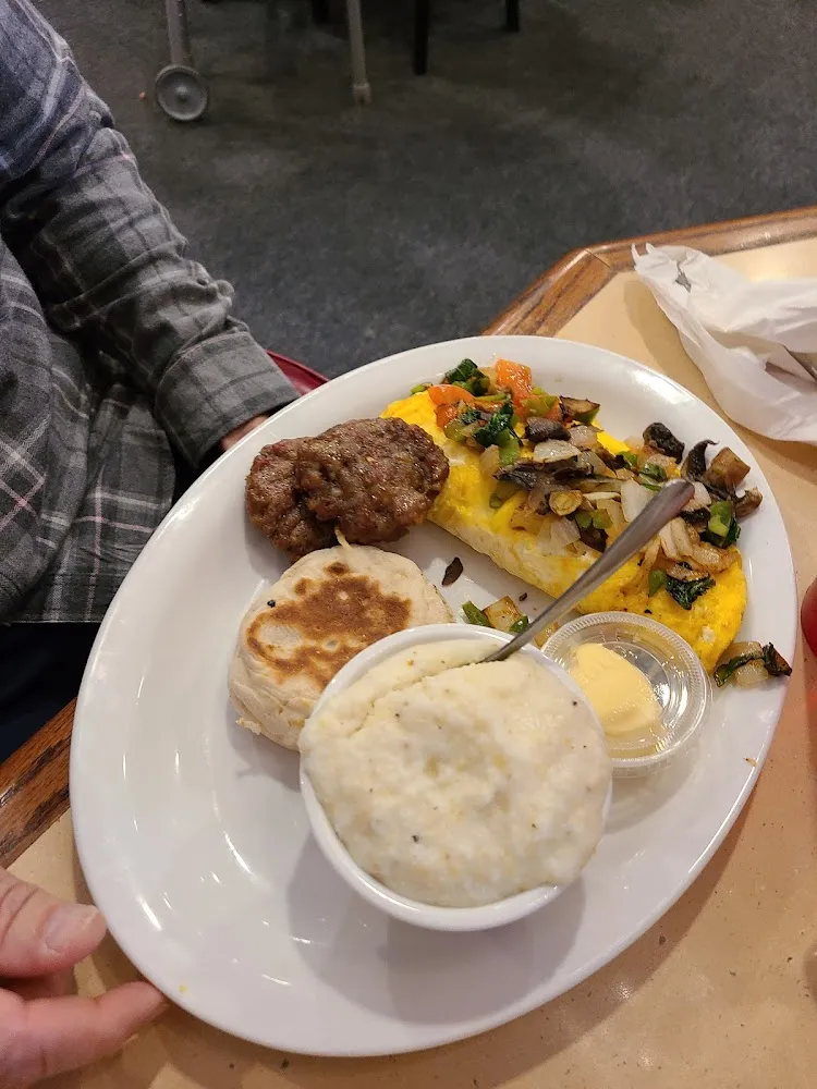 Veggie Omelet Plus Side of Sausage Patties